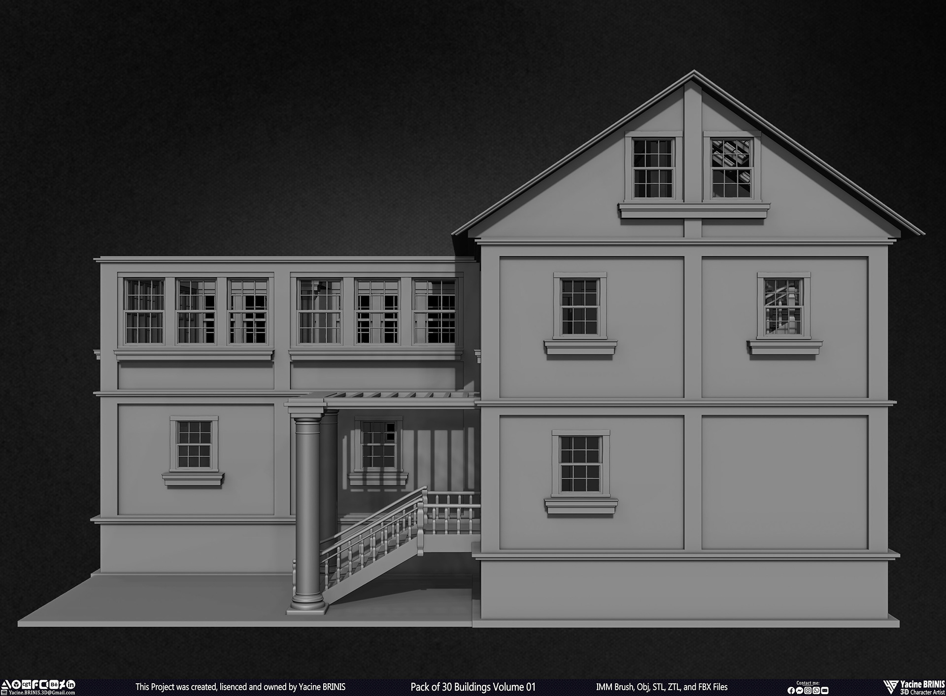 30 座建筑模型包丨Yacine BRINIS-44