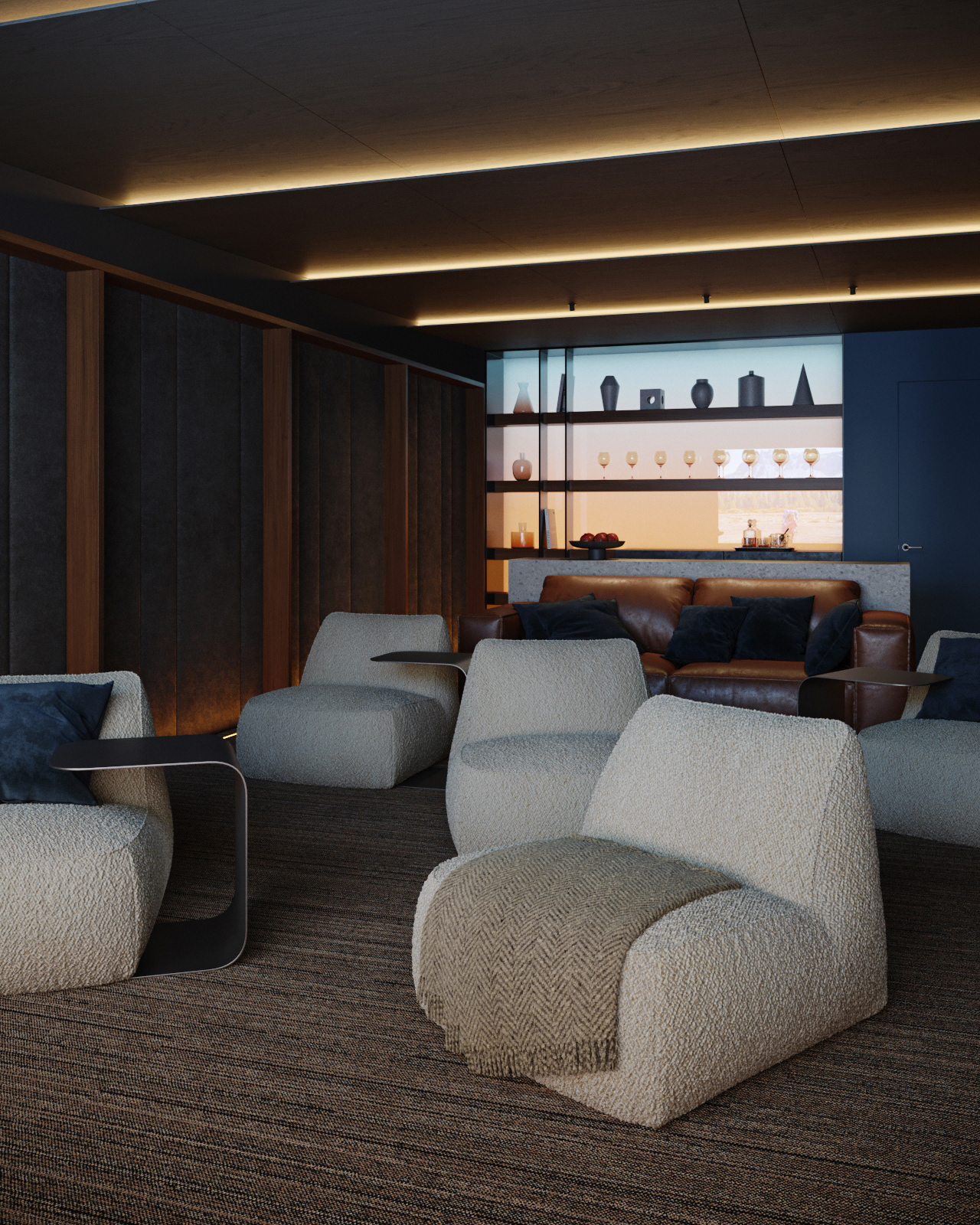 Contemporary house| Home cinema theatre-1