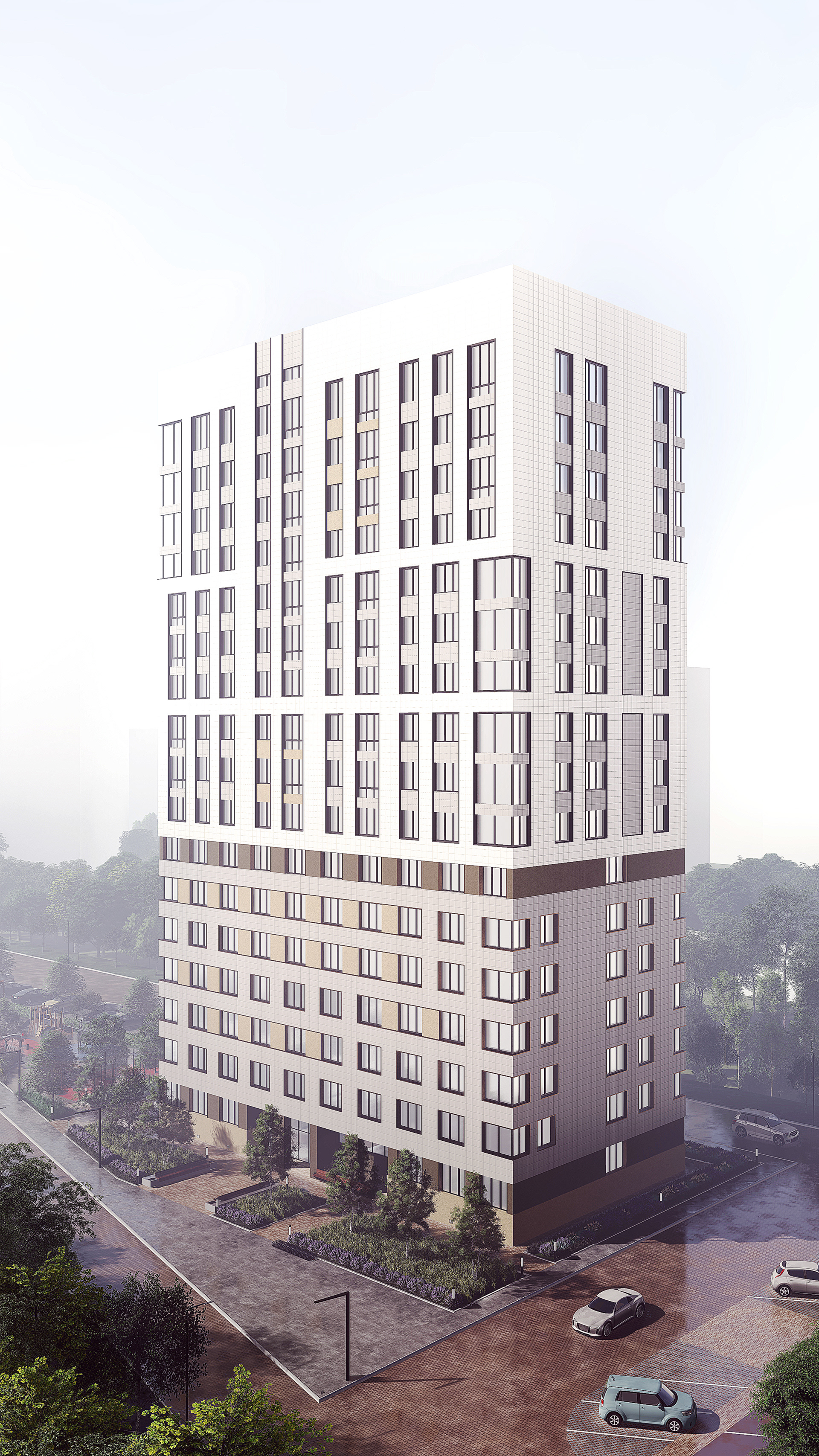 Многоэтажный жилой дом по ул. Енисейская-1