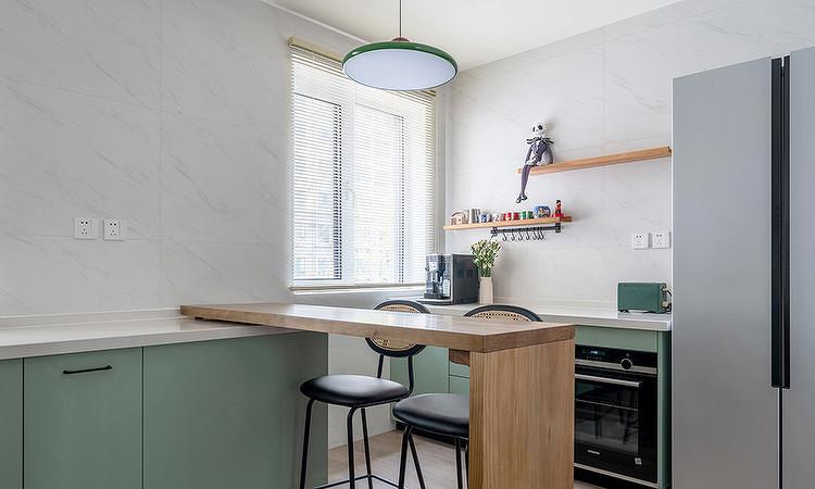 89㎡复古原木风，厨房打开秒变社交领域-29