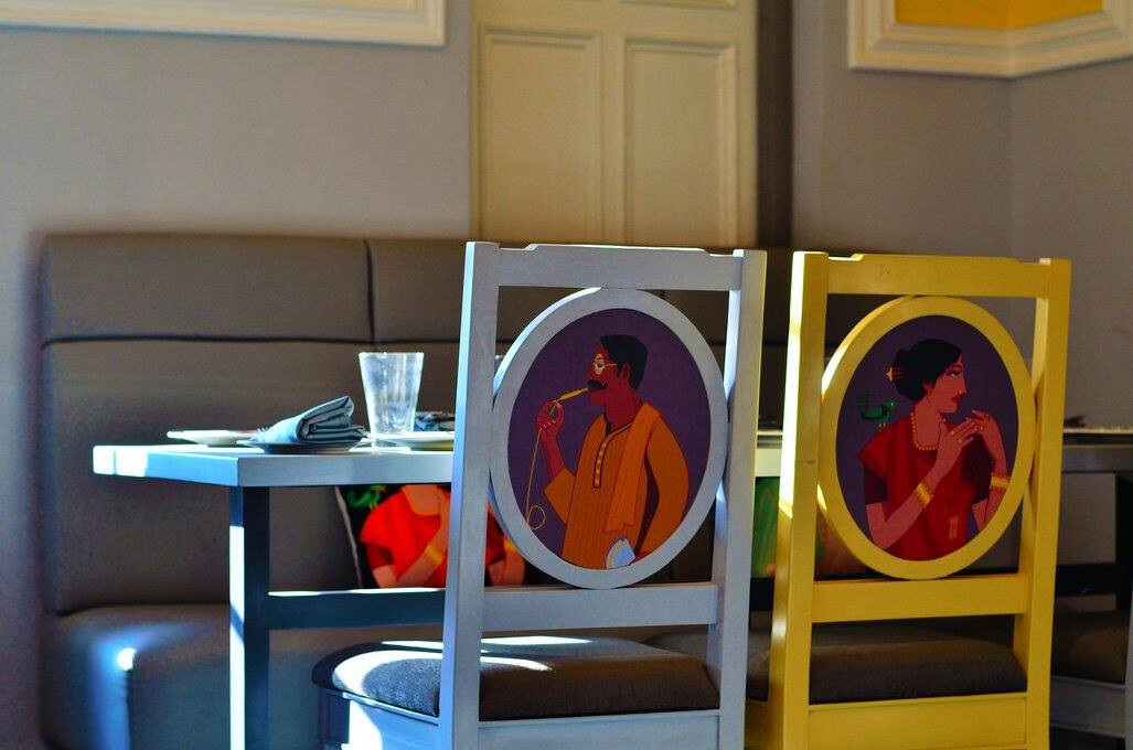 色彩碰撞的印度传统艺术酒店设计-15