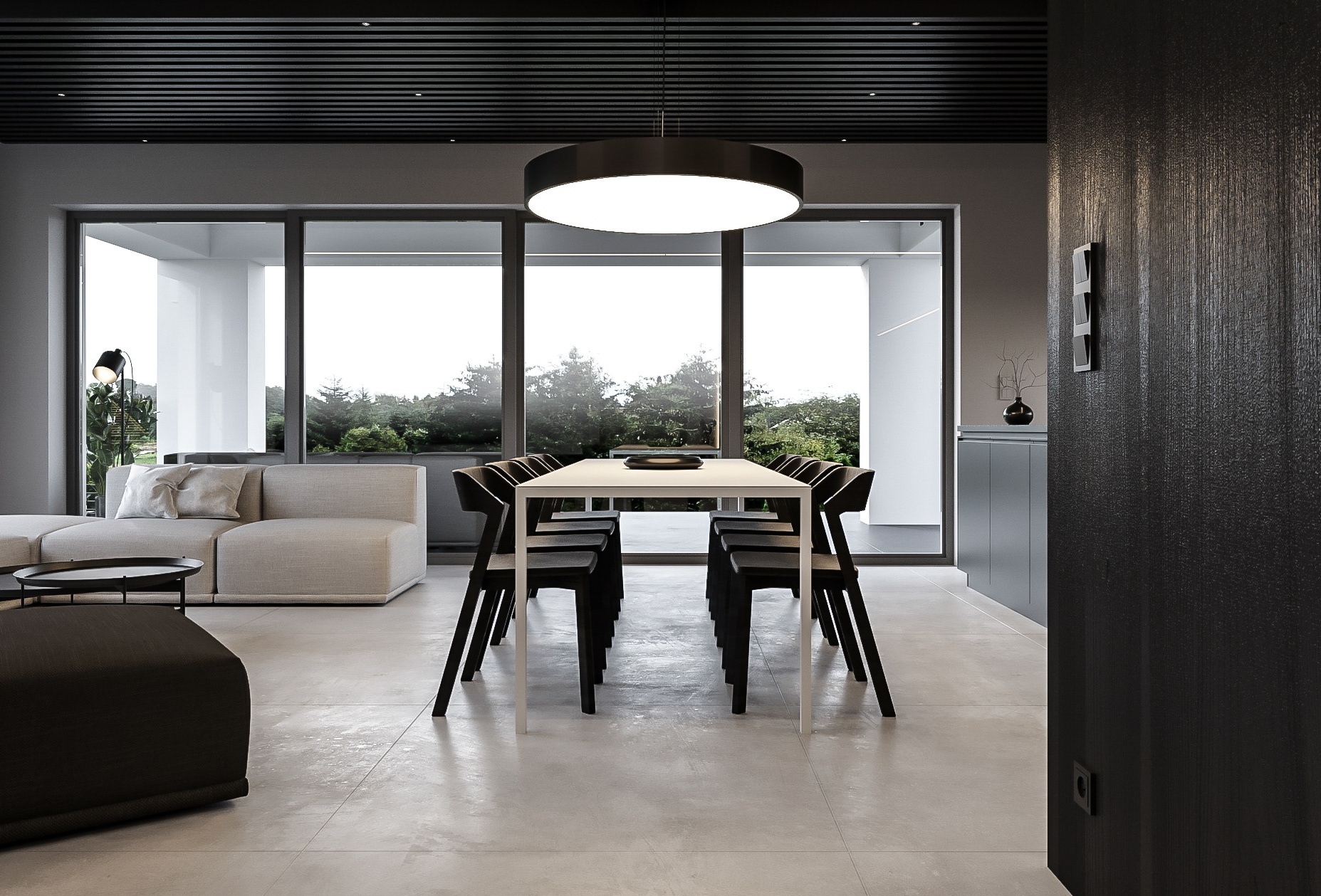 深色系别墅设计-3