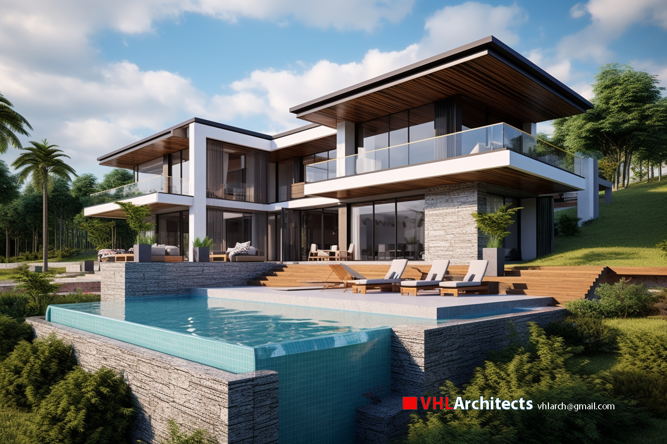 Villa with a view of the valley below-0