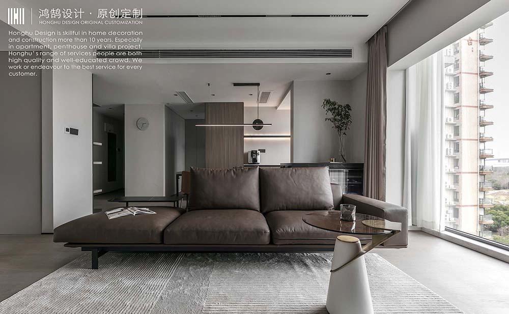 白色平层空间的灵动设计丨中国上海丨鸿鹄设计上海-4