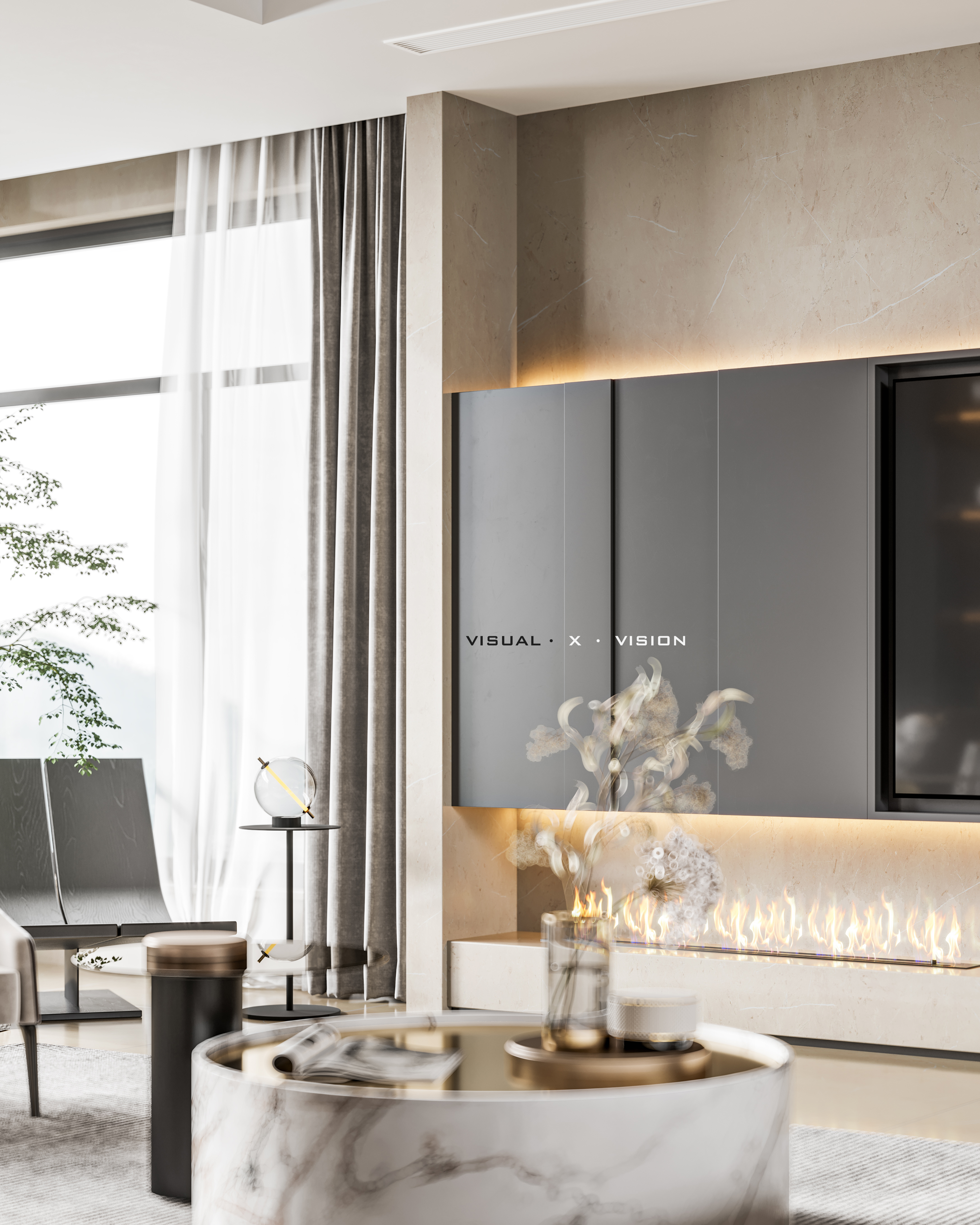 现代暖调家居设计，温馨舒适的空间艺术-5