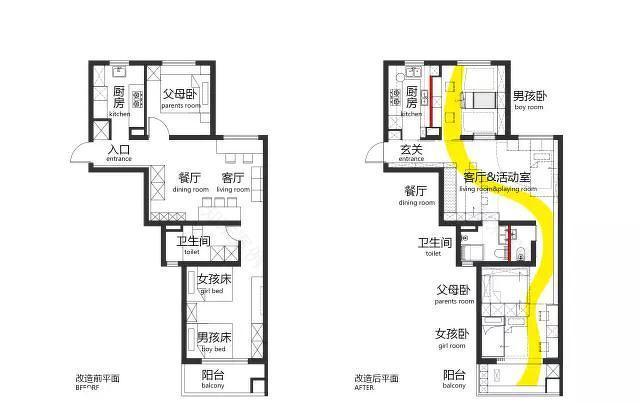 上海四胞胎的跑道之家 | 流动空间与功能性设计-18