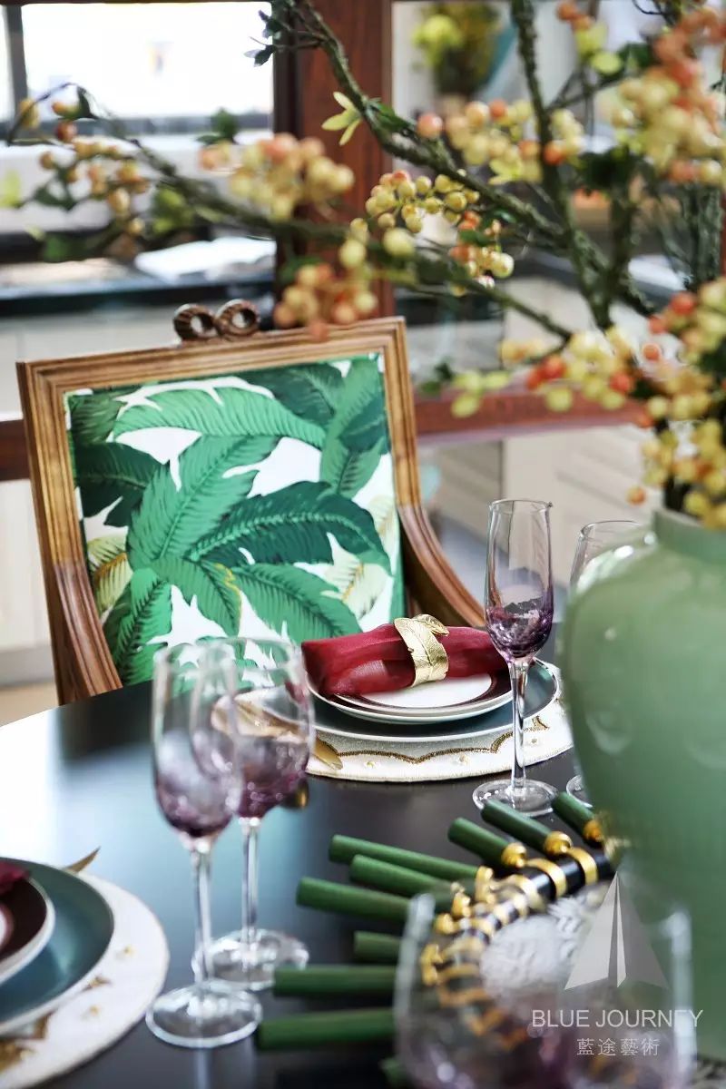 【軟裝設計】藍途新作 | 惠東小徑海岸城花園一期东南亚风格別墅樣板房-31