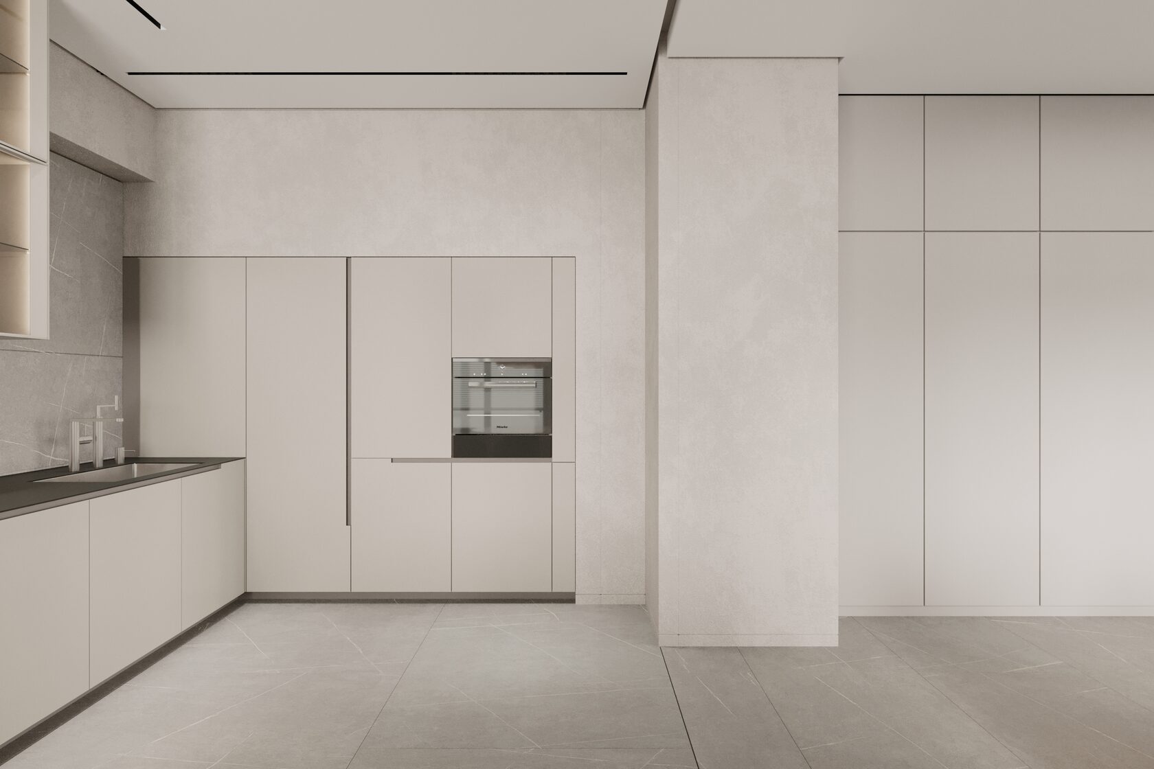 86㎡中性色系公寓设计 既高级又优雅！-8