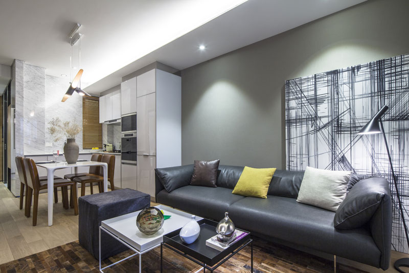 方磊壹舍设计 | 路劲上海派,80 后专属小户型高级灰居所-19