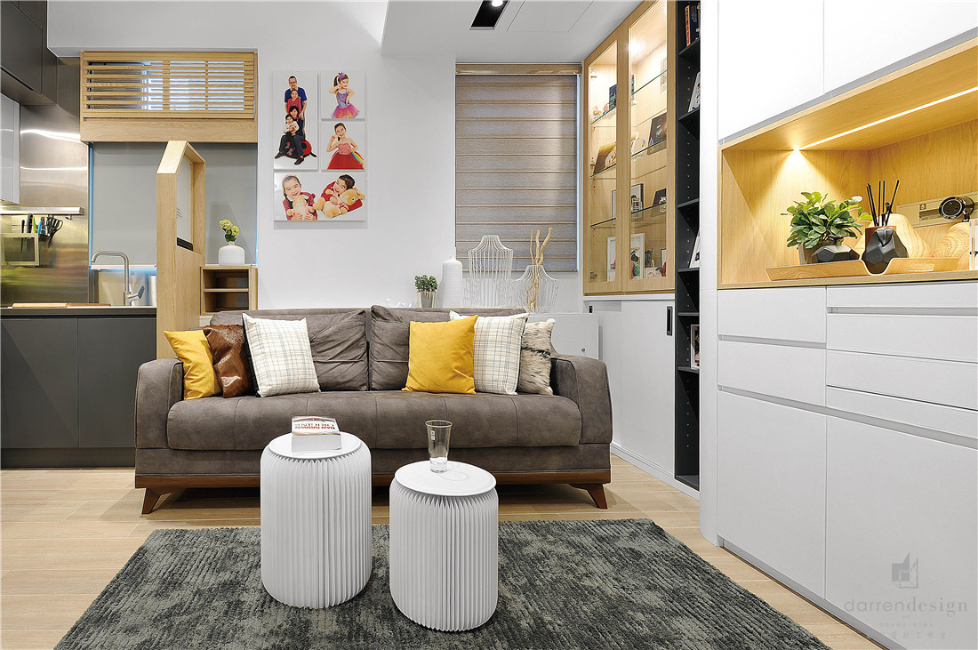 香港59m²收纳型二居室住宅  Darren Design-21