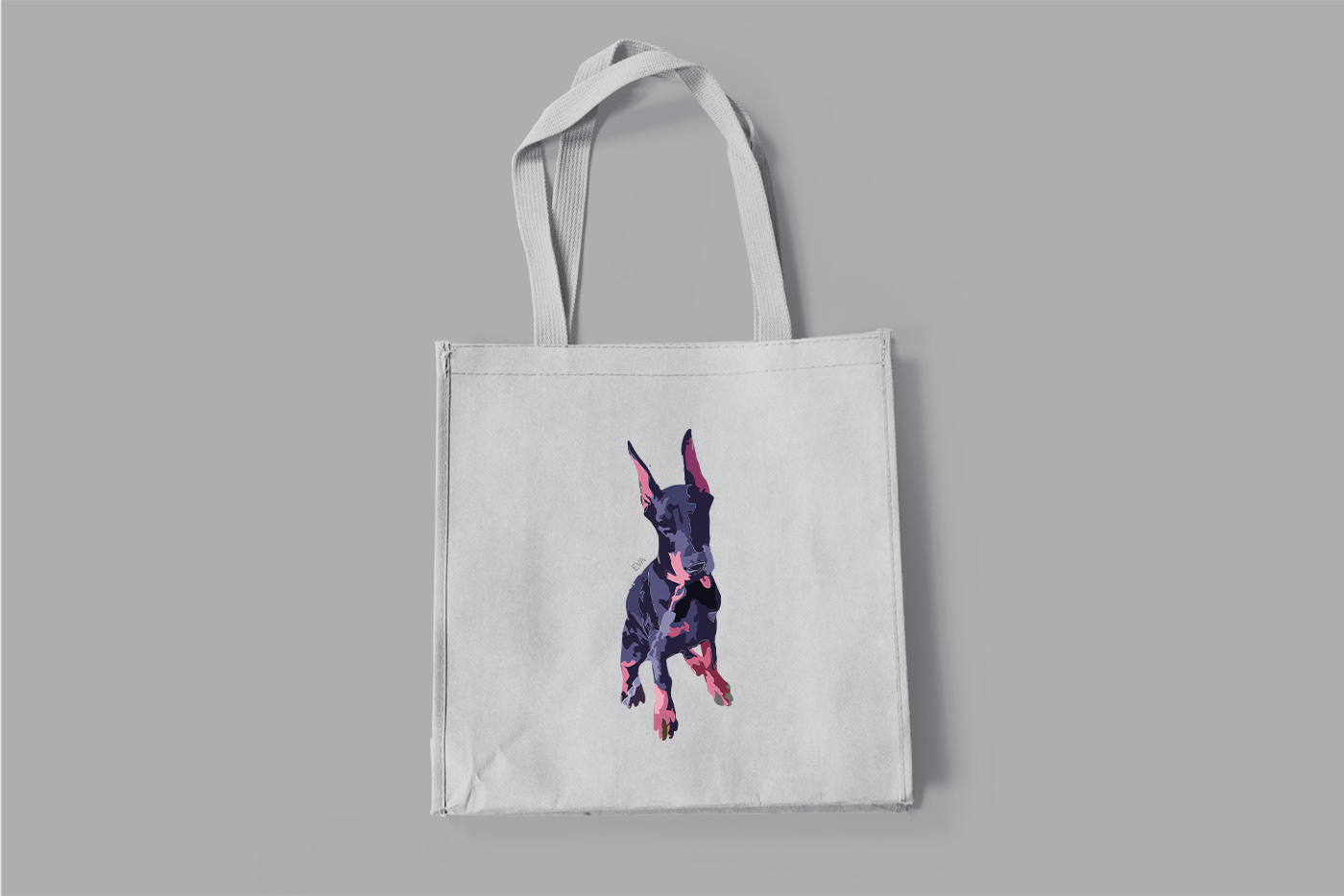 Doberman. Illustration. Minimalism-4