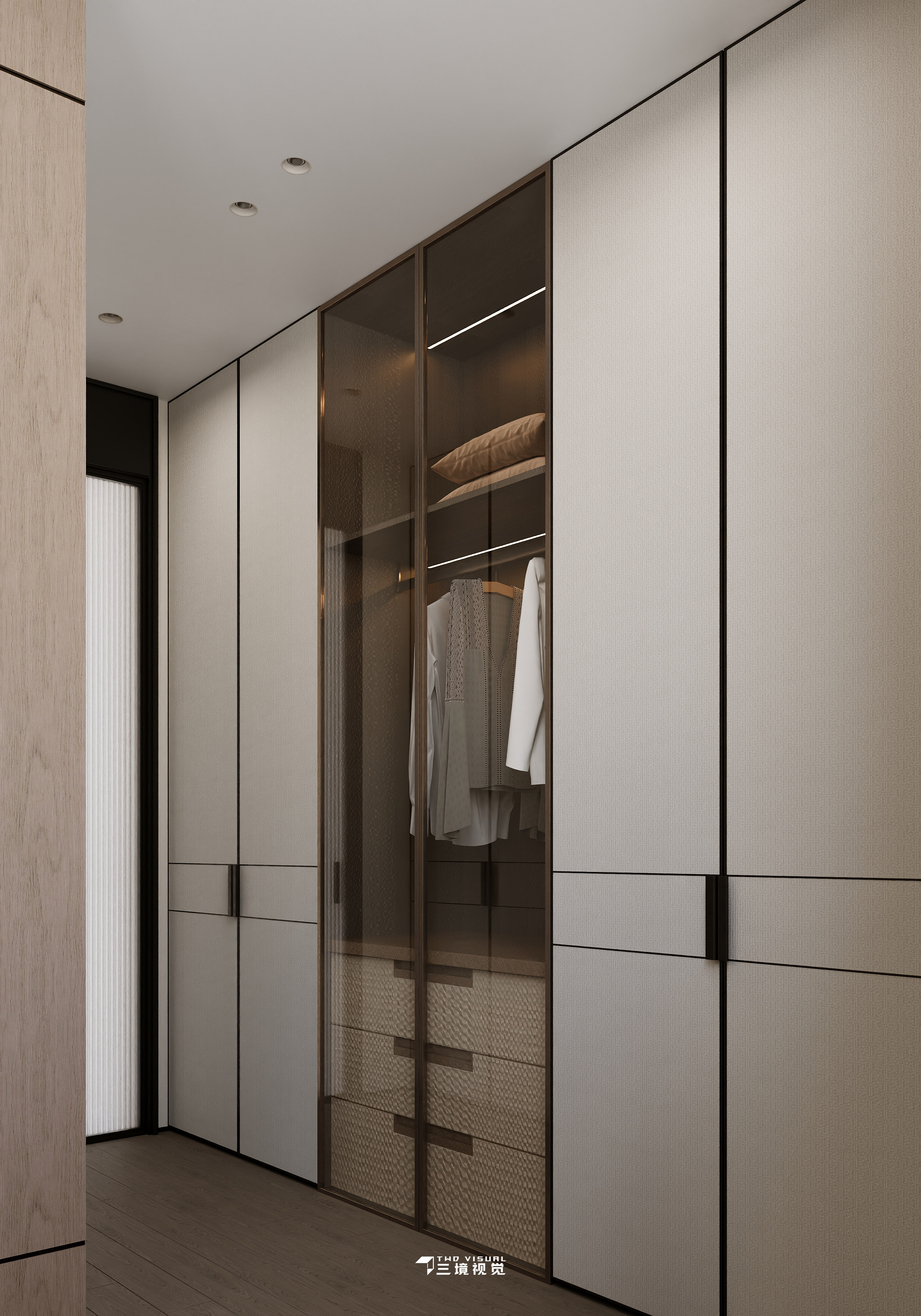 住宅-意式轻奢客厅卧室设计-9