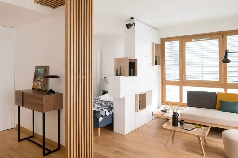 巧妙设计打造 50m2 开放式一居室-7