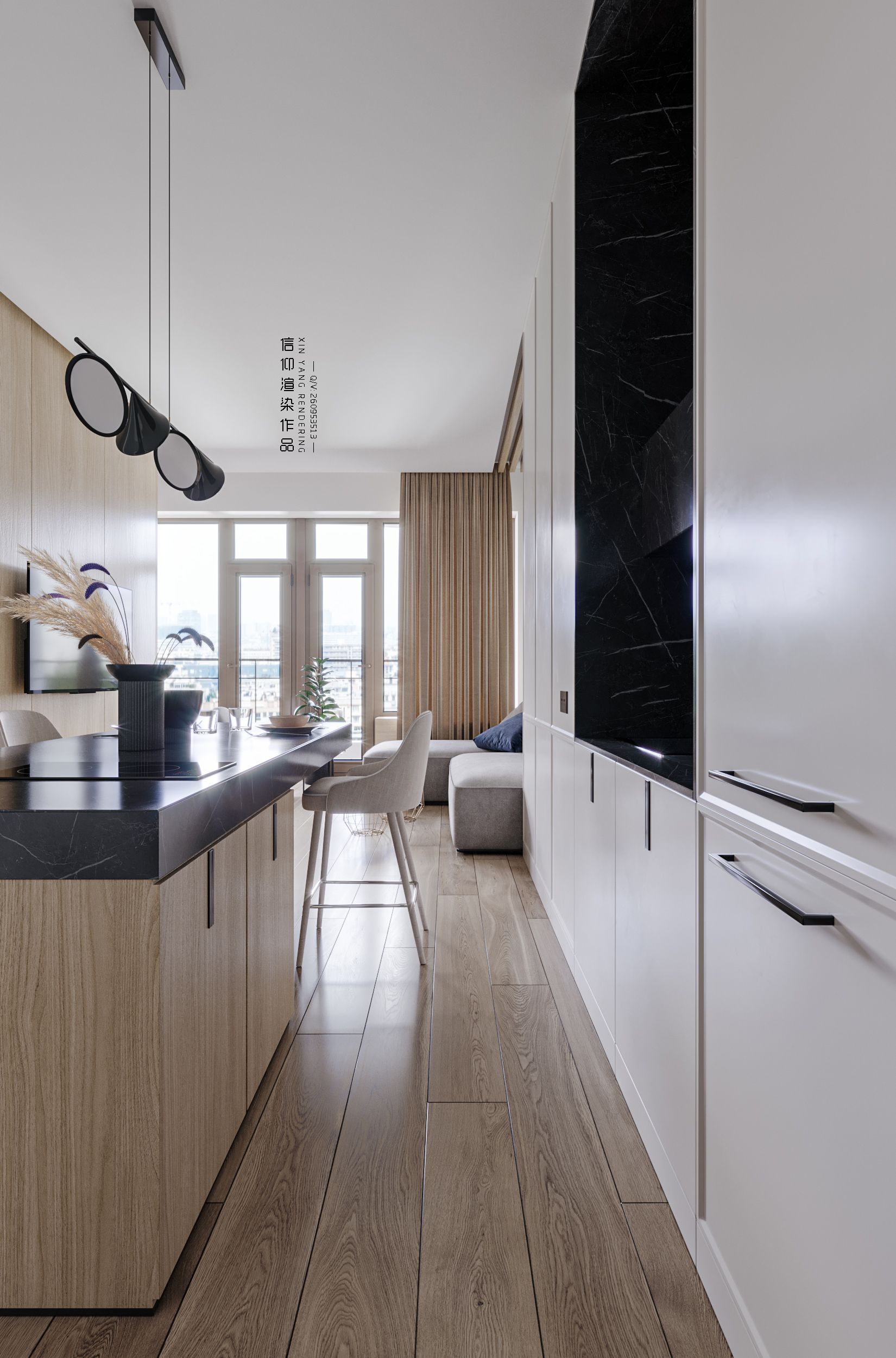 现代公寓的 CORONA 渲染艺术-6