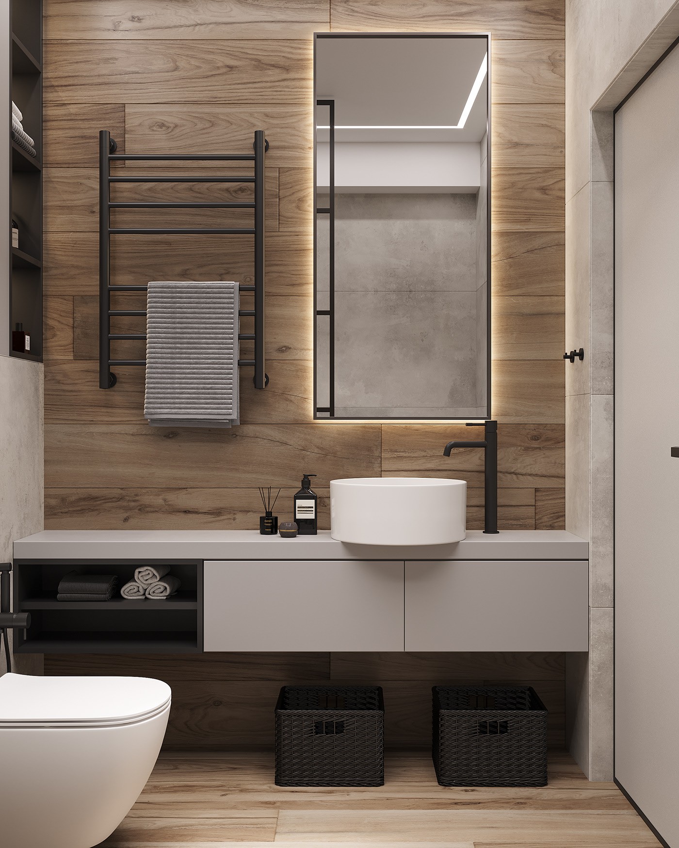 深色系小空间公寓设计 别样的精致！-14