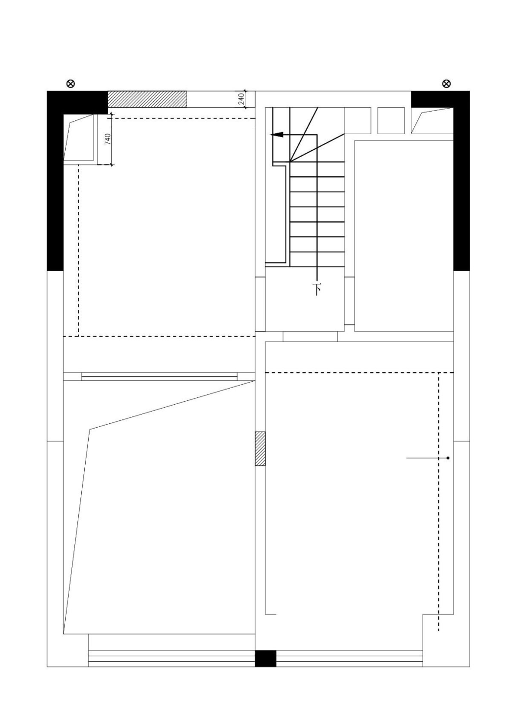 LDK 多功能房，85㎡奶油风LOFT  时光筑造设计-4