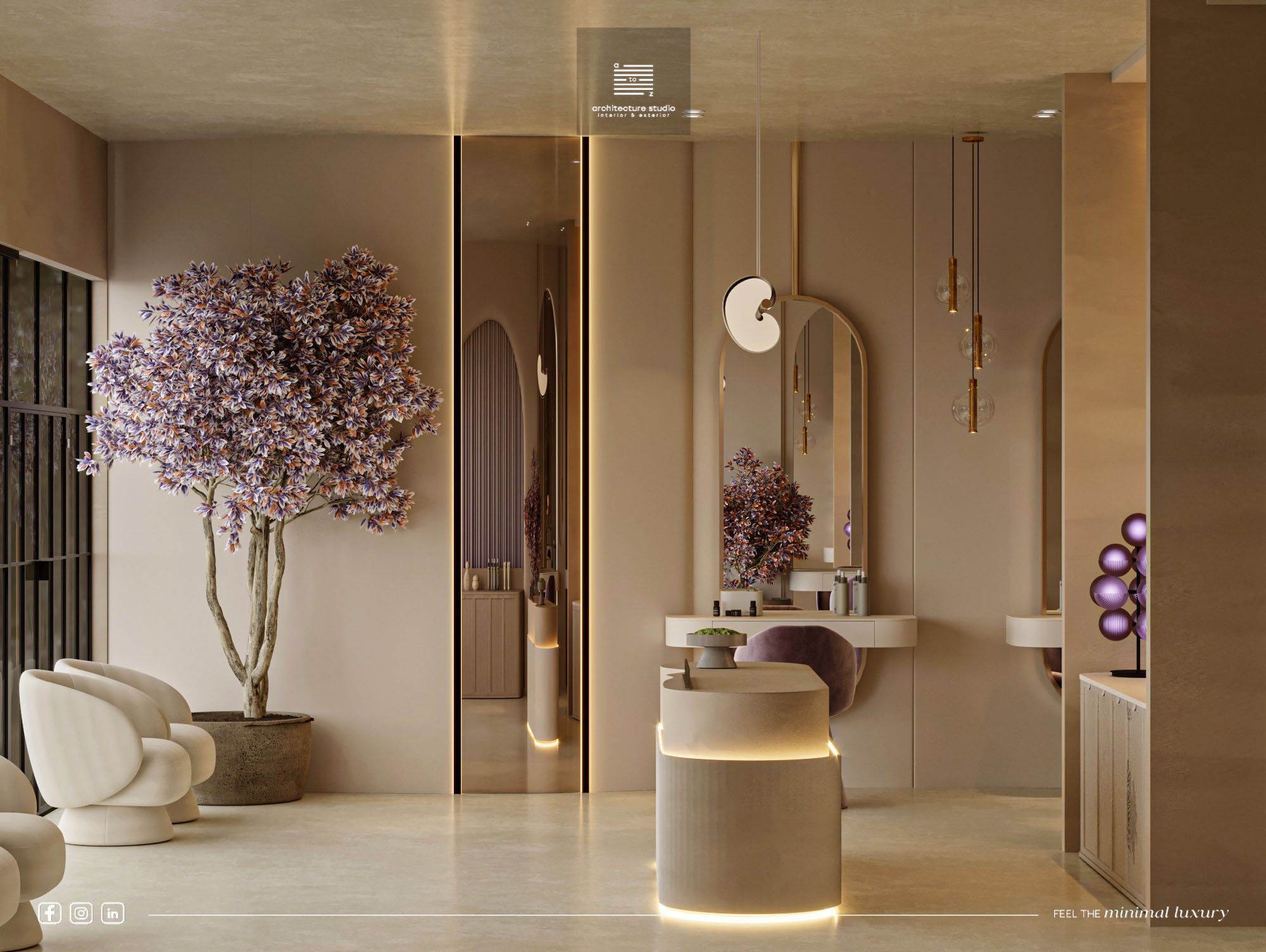 Beauty Clinc Reception（美容诊所接待处）丨沙特阿拉伯利雅得丨A2Z Architects-8