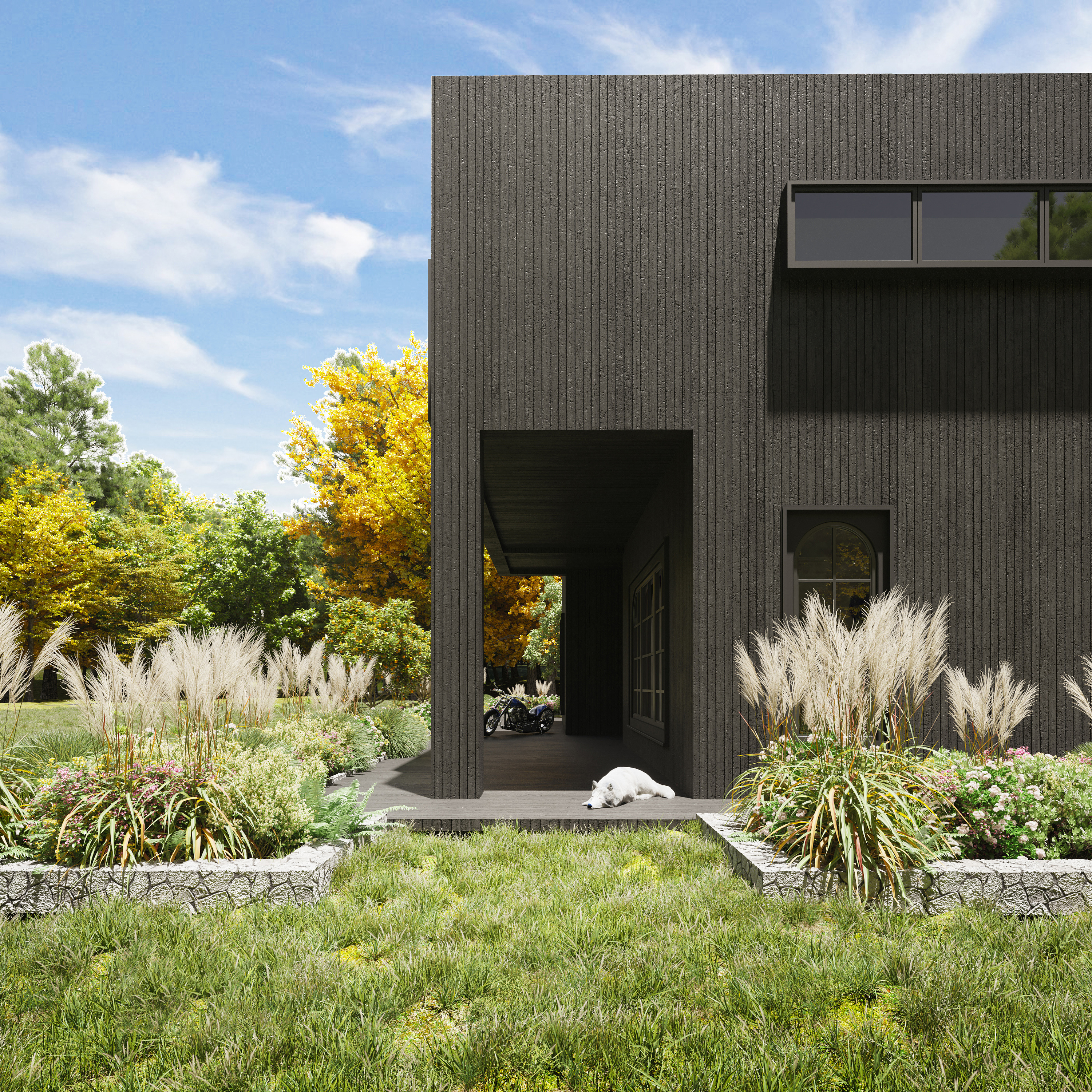 时间之窗——现代法式自建别墅-32