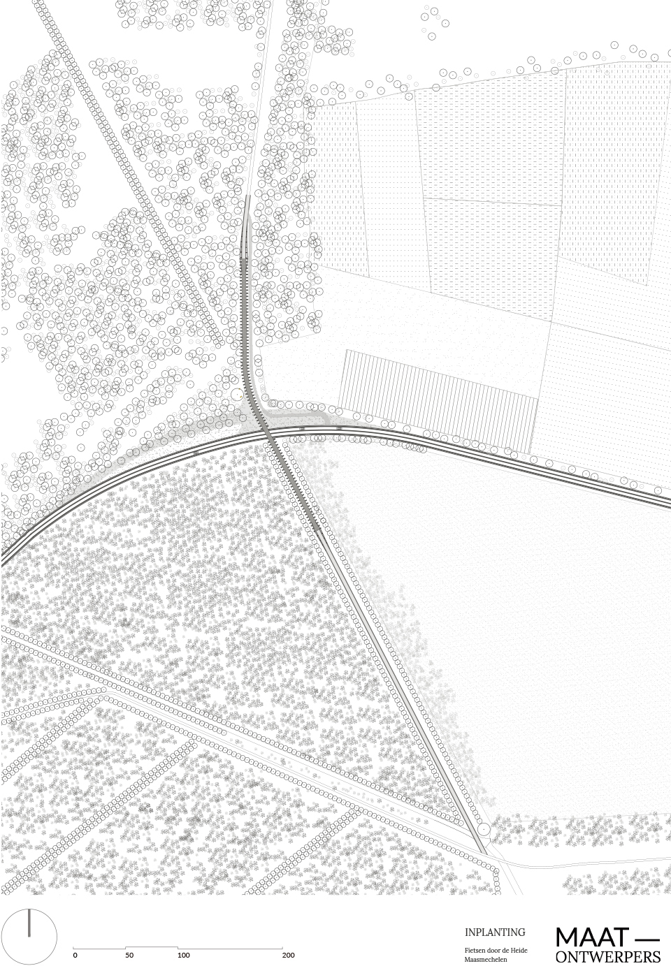 穿越石南荒原的自行车道丨比利时林堡丨Maatontwerpers 与 Witteveen+Bos 合作-63