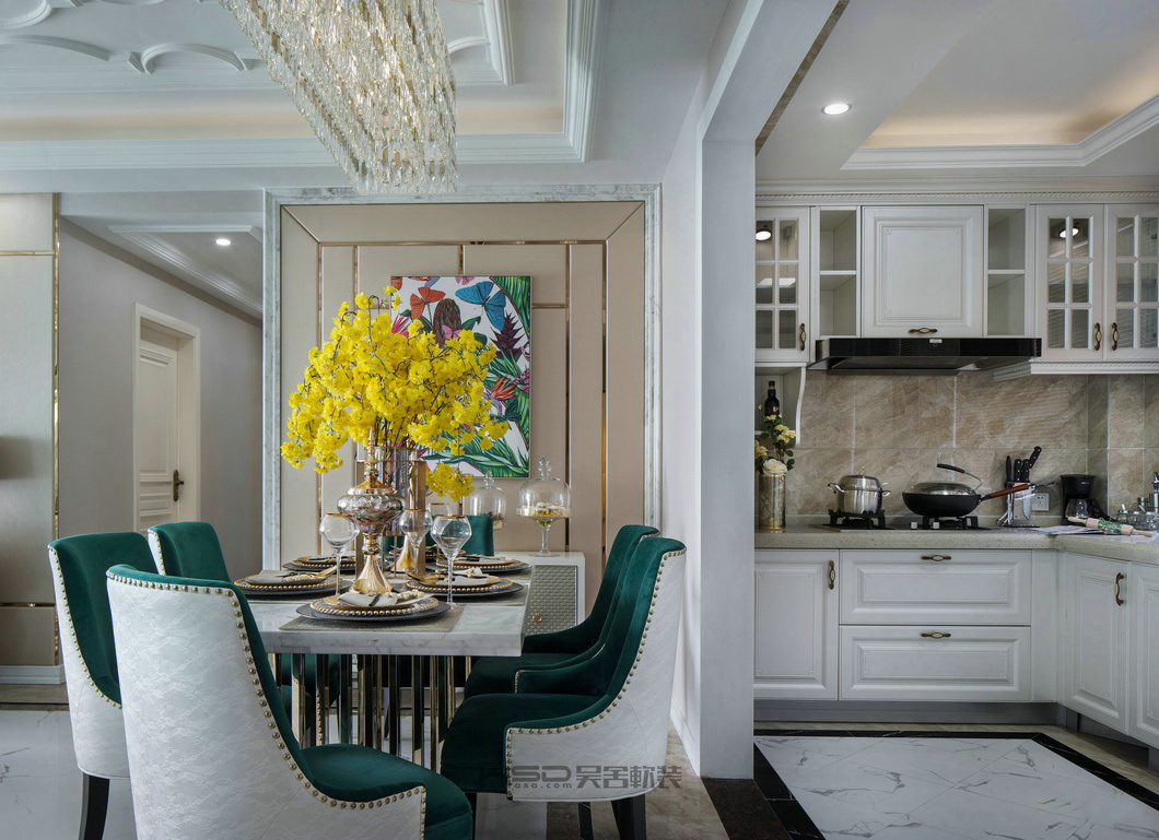 WSD · 吴舍软装  韶关永乐城 · 时尚简欧风样板房-10