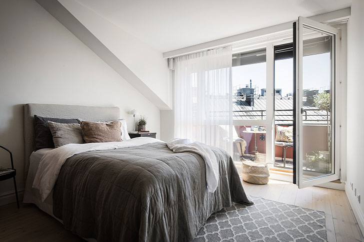 斯德哥尔摩顶层坡顶公寓，独特温馨的空间设计-20