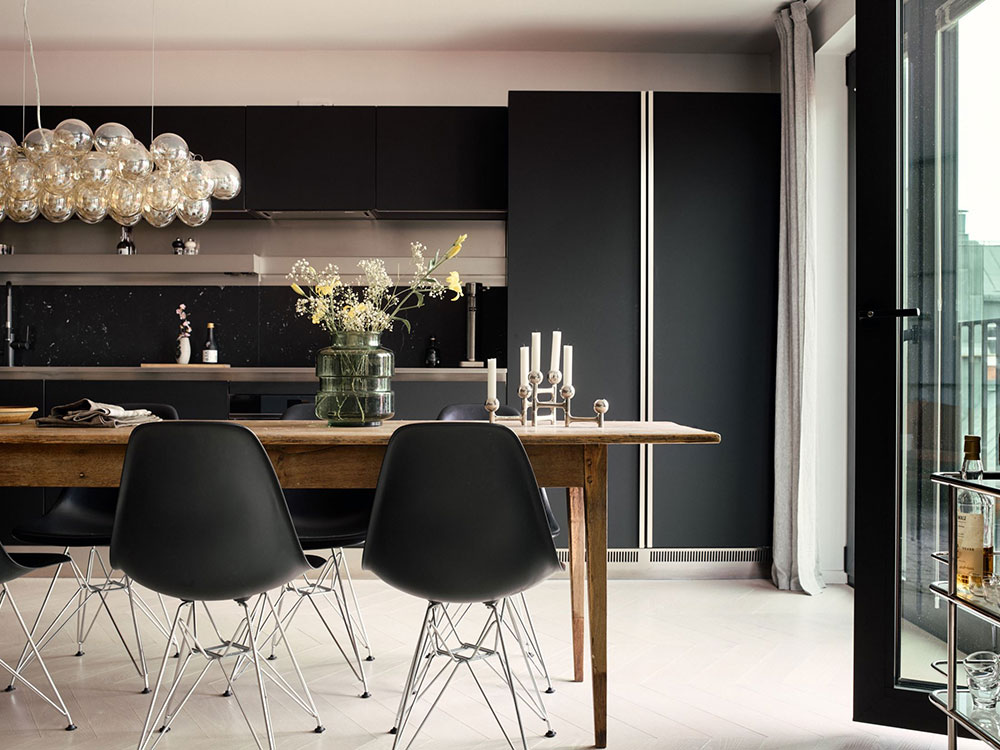 斯德哥尔摩时尚顶层公寓，玻璃隔墙成焦点-14