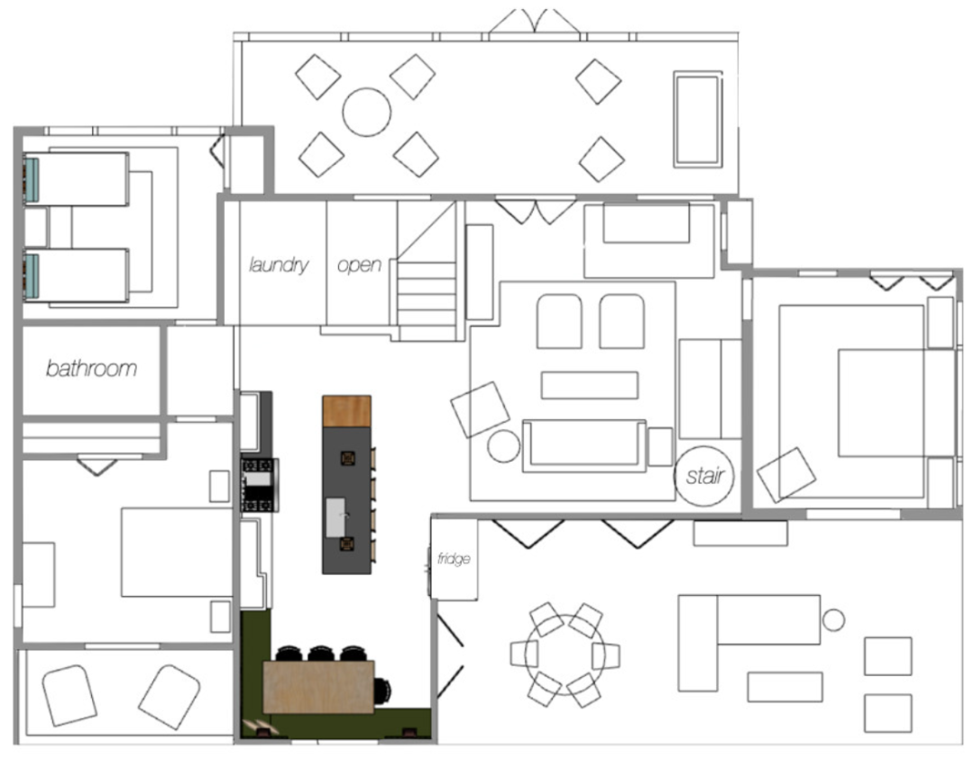 佐治亚州蓝岭湖畔老木屋改造项目丨美国佐治亚丨梅里韦瑟设计集团Kathryn McAdams-42