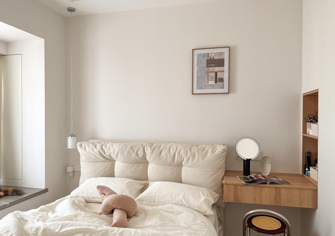 奶油北欧风精装房改造,90 后新人的温馨二人居-27