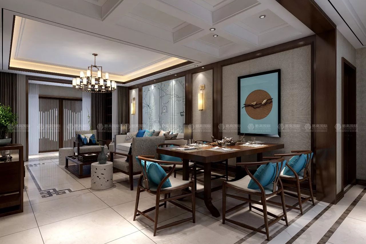 新中式风格中海悦墅,演绎古典与现代的完美融合-36