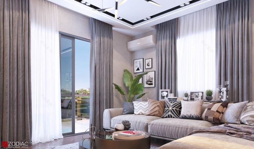 Luxury Contemporary Living Room - Private Villa-11