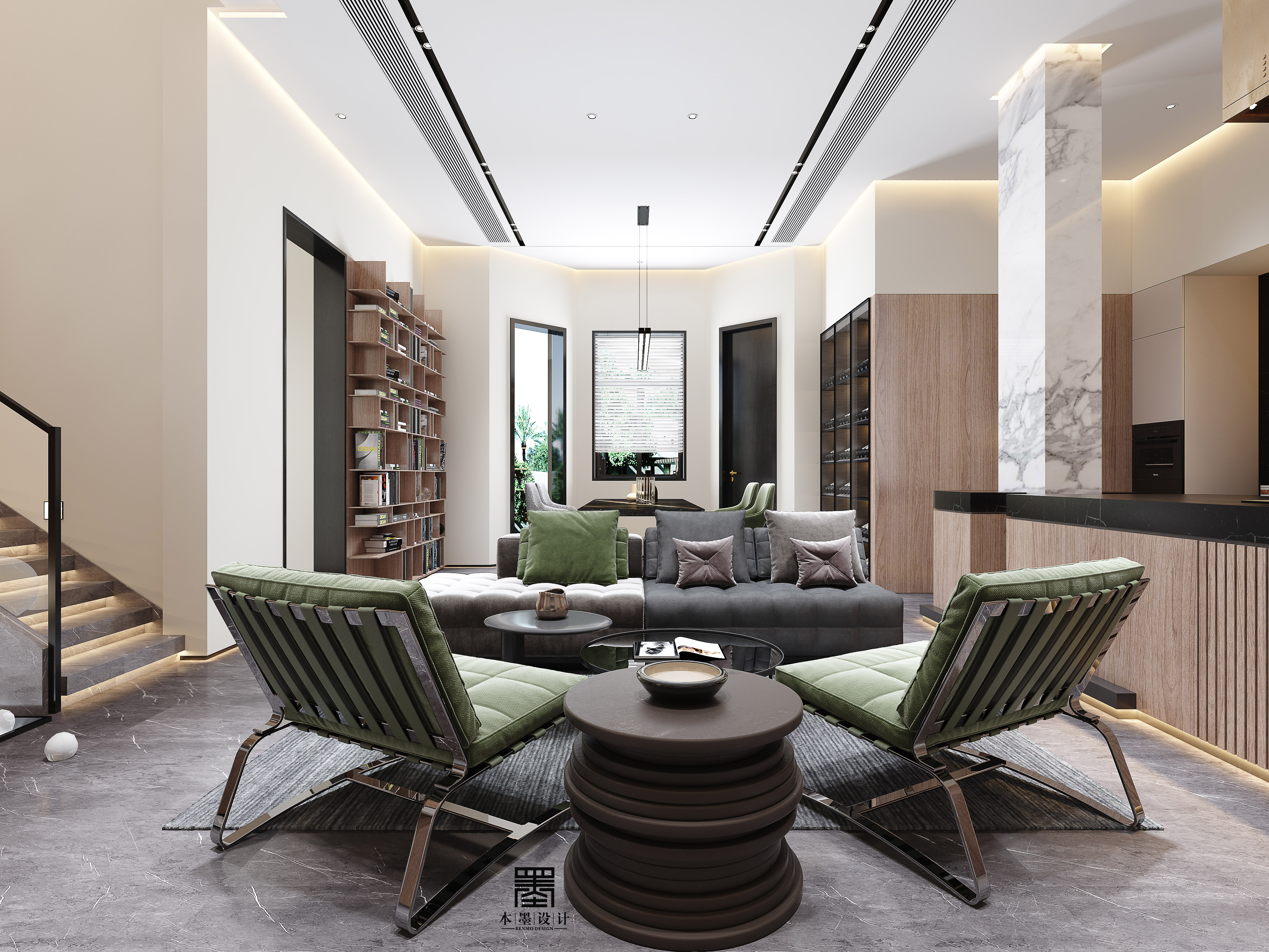 现代别墅设计典范 | 香港山顶豪宅-6