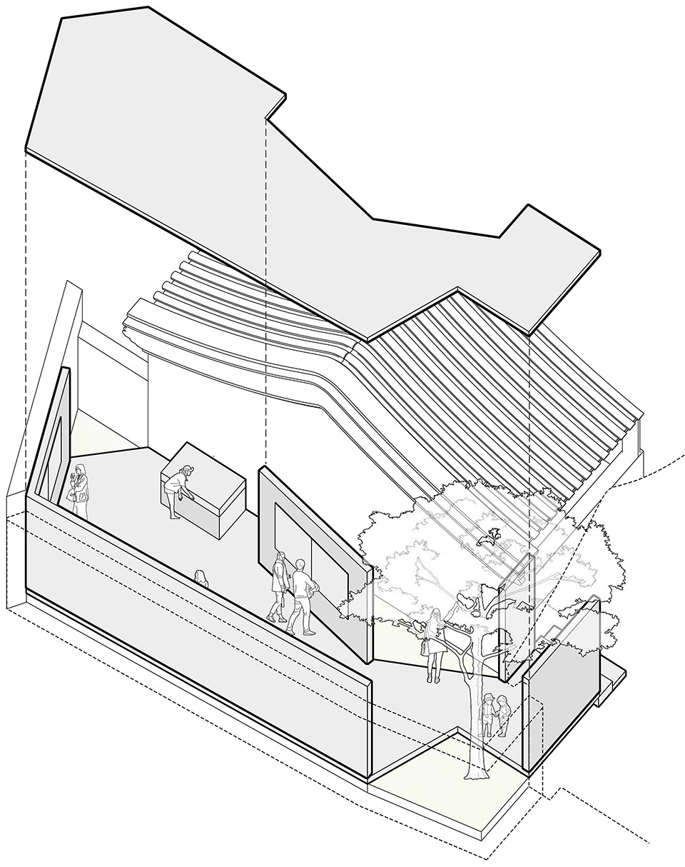 南半截胡同2号临时展亭丨BWAO,鲍威建筑工作室-6