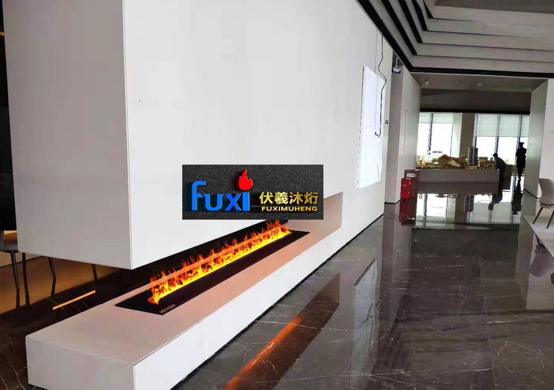 华润置地售楼部 LED 光源 3D 伏羲雾化壁炉设计-10