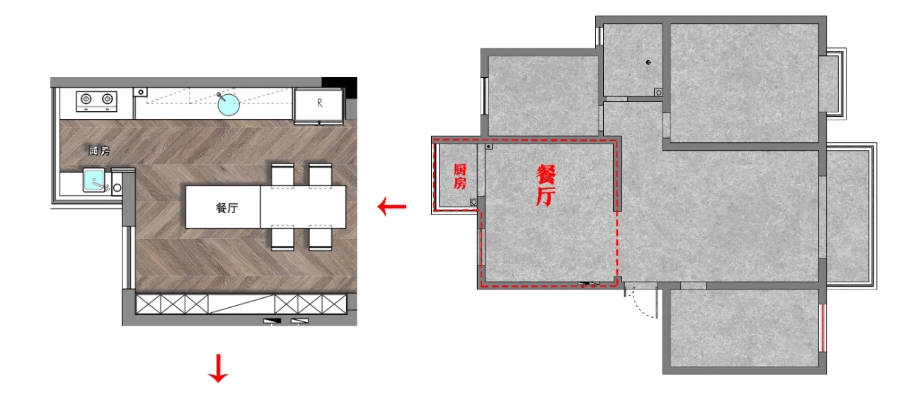 合肥翠竹苑 110㎡北欧复古风老房改造，个性配色与实用功能完美融合-35