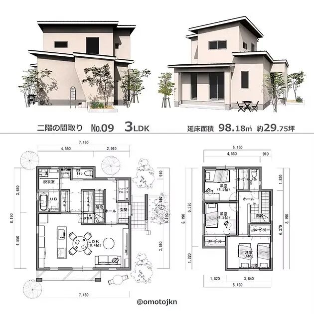 日式住宅附平面图案例-4