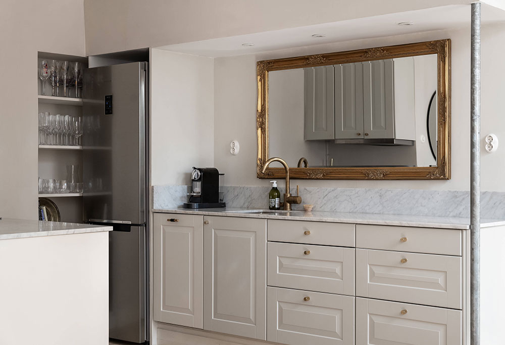 "斯德哥尔摩 42㎡小公寓，超高层高搭配复古风设计"-8