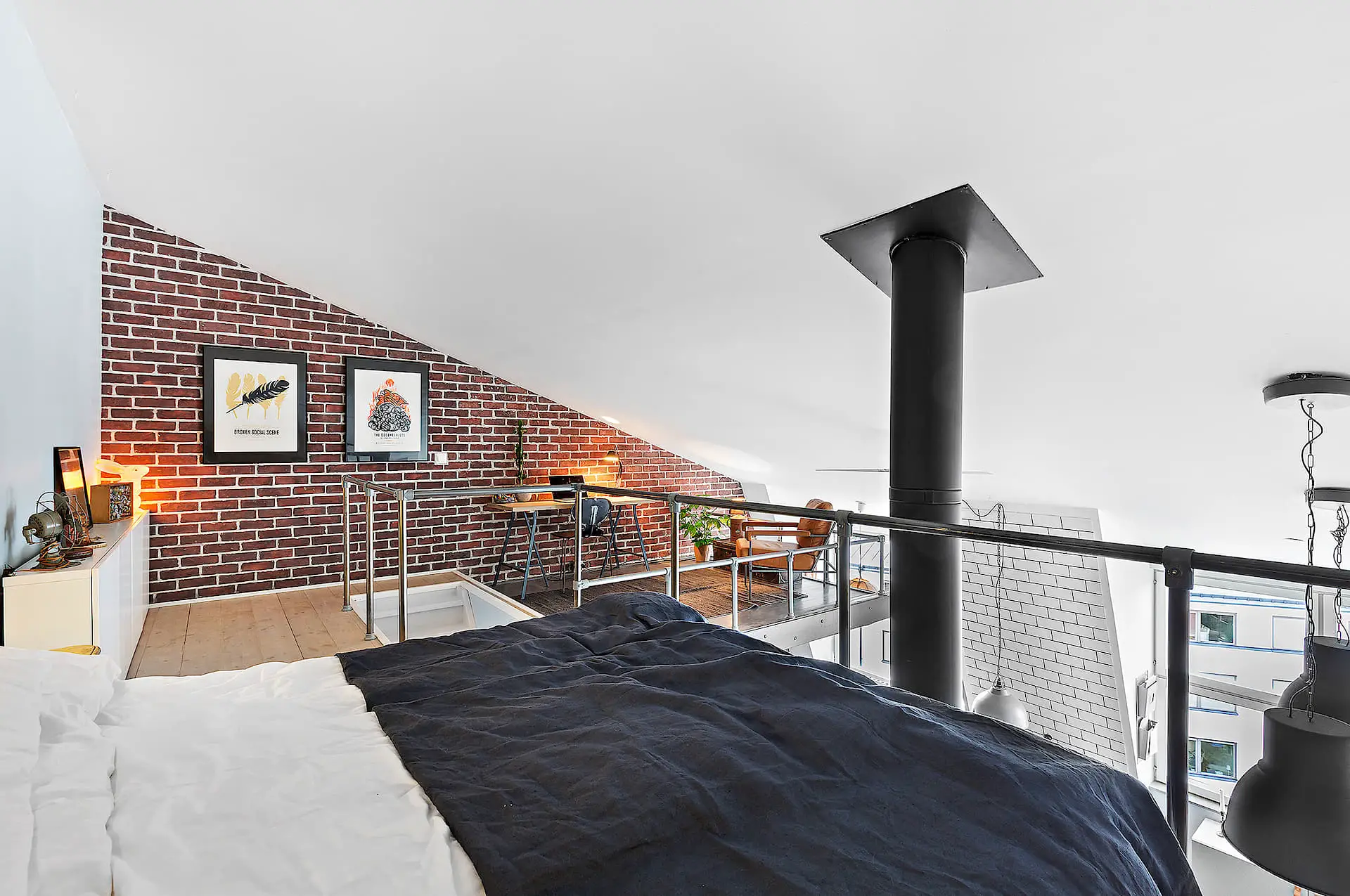 纽约风格工业风公寓设计-19