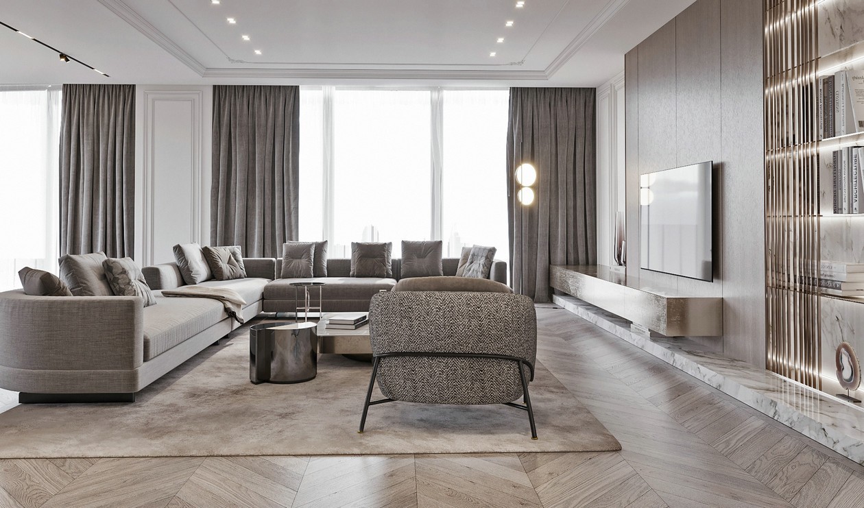 高级灰色系住宅设计 让生活更有格调-1