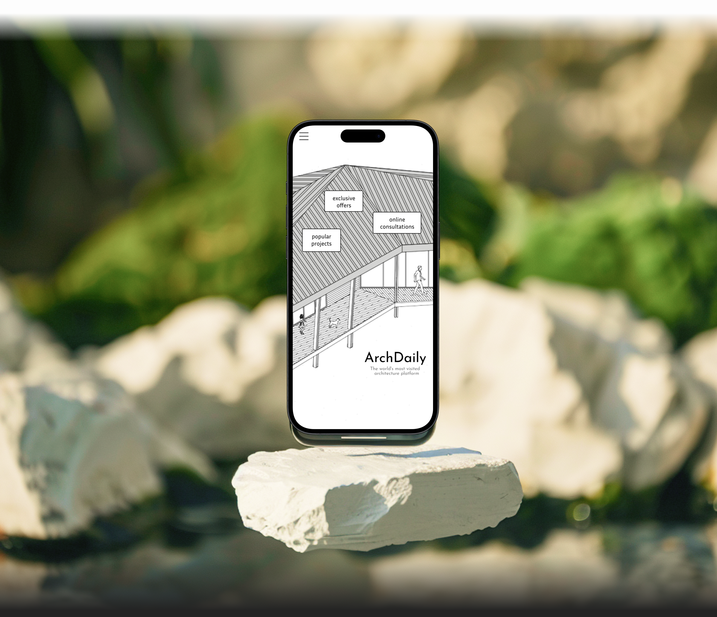 ArchDaily: architectural website design concept-2