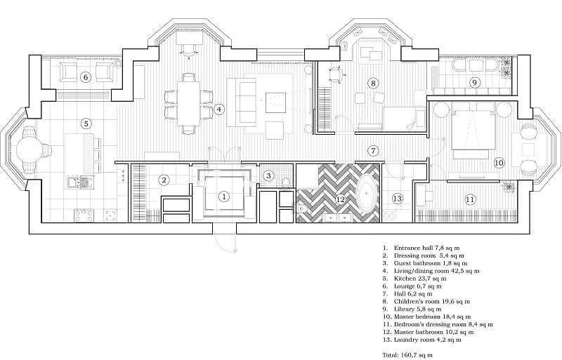 莫斯科获奖公寓设计项目丨俄罗斯莫斯科丨O2 Design Moscow Studio-10