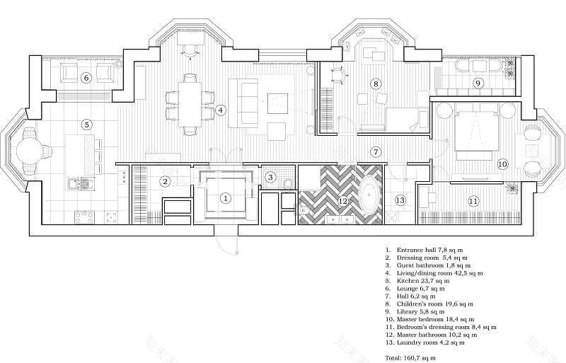 莫斯科获奖公寓设计项目丨俄罗斯莫斯科丨O2 Design Moscow Studio-10