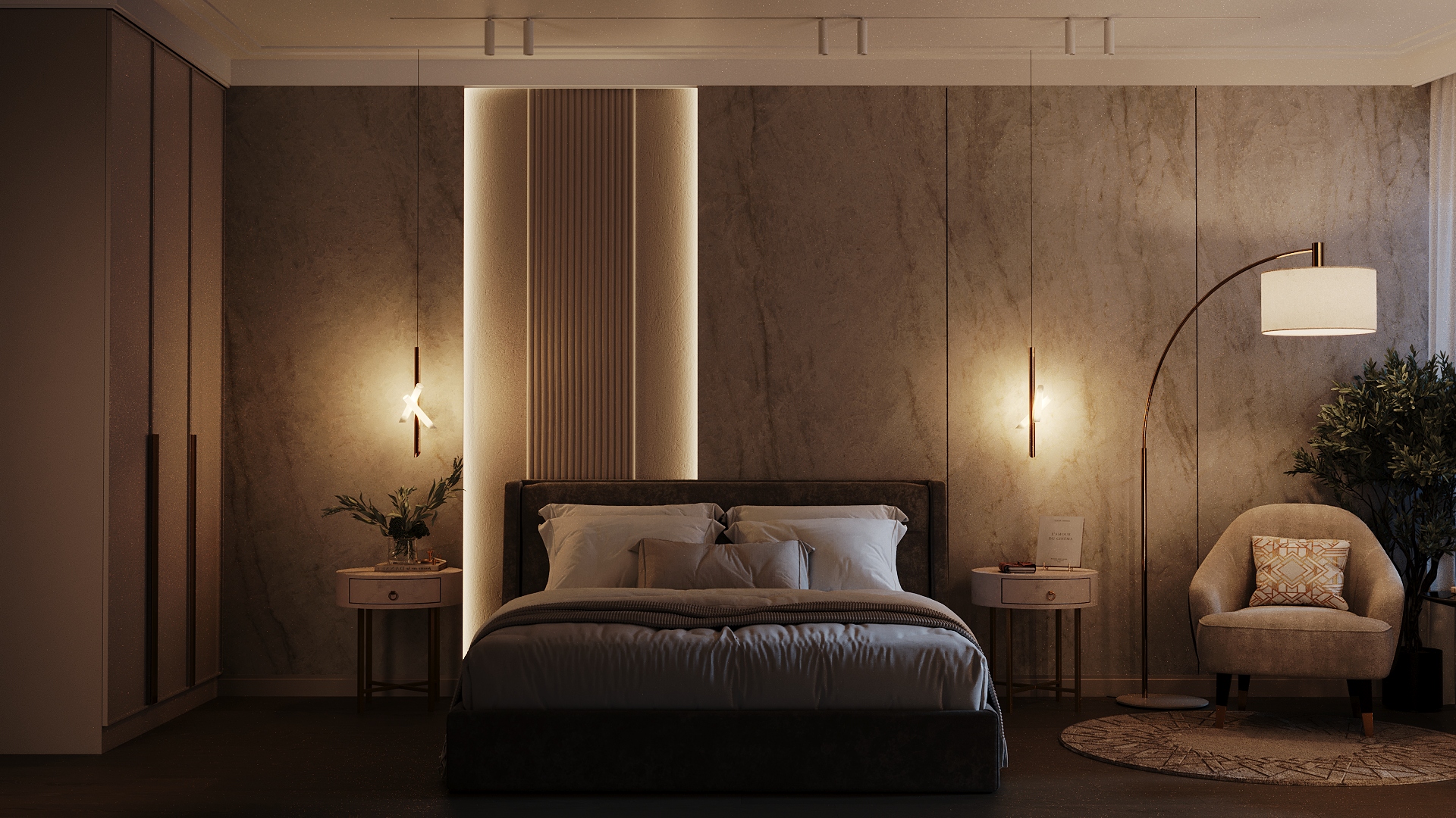 Мастер-спальня ЖК "Крылья"-1