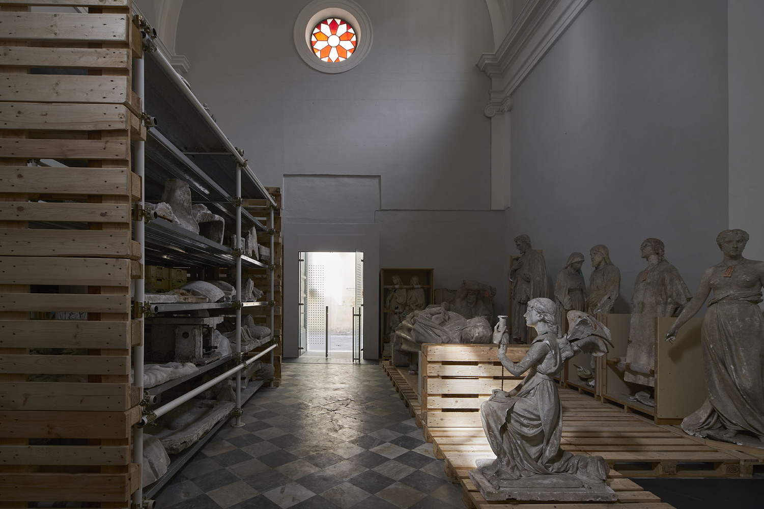 San Pellegrino Church Restoration and Outfitting of Plaster Deposits  MICROSCAPE architecture urban design AA-53