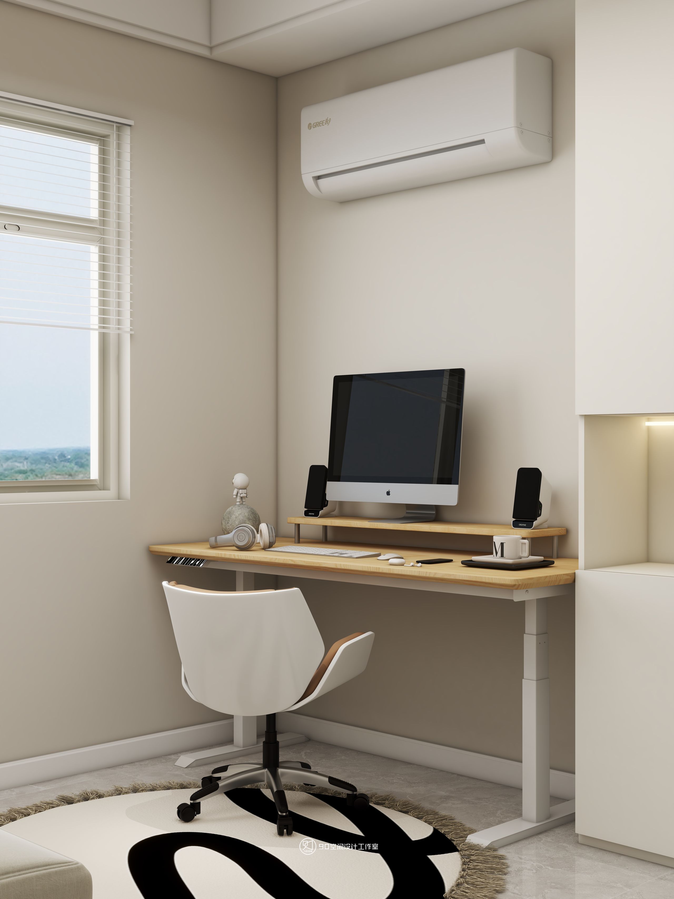 90 空间设计∣128㎡北欧奶油风-35