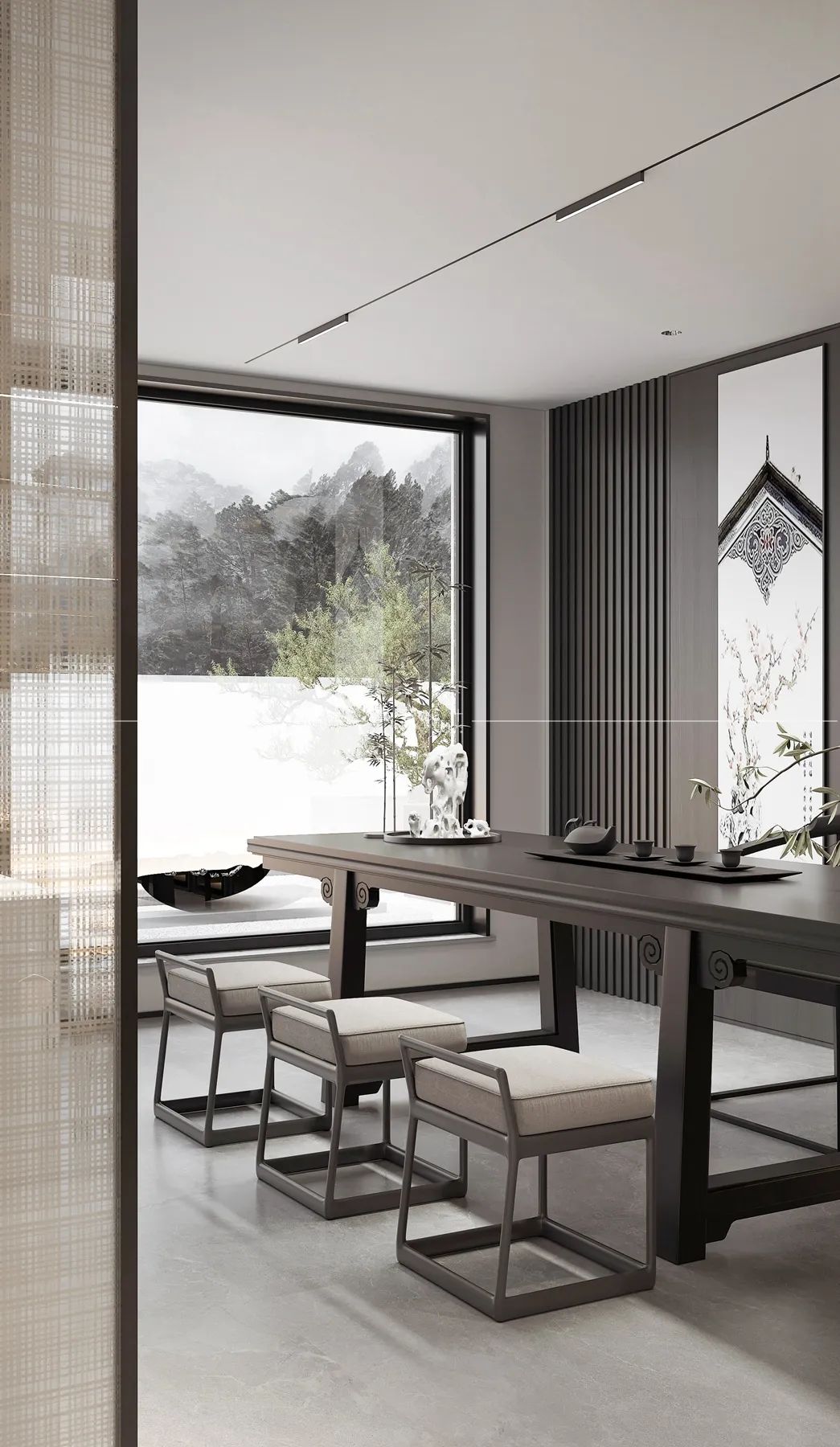 未央金茂府现代中式别墅设计丨中国西安丨青马别墅设计-48