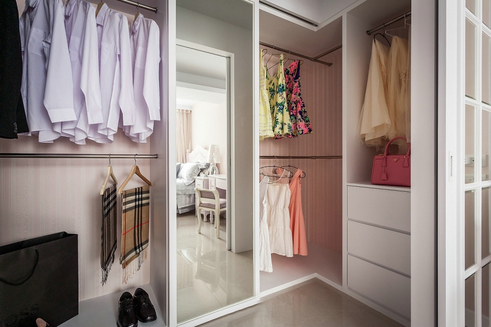 丰越设计打造现代原木金属风格样板间-30