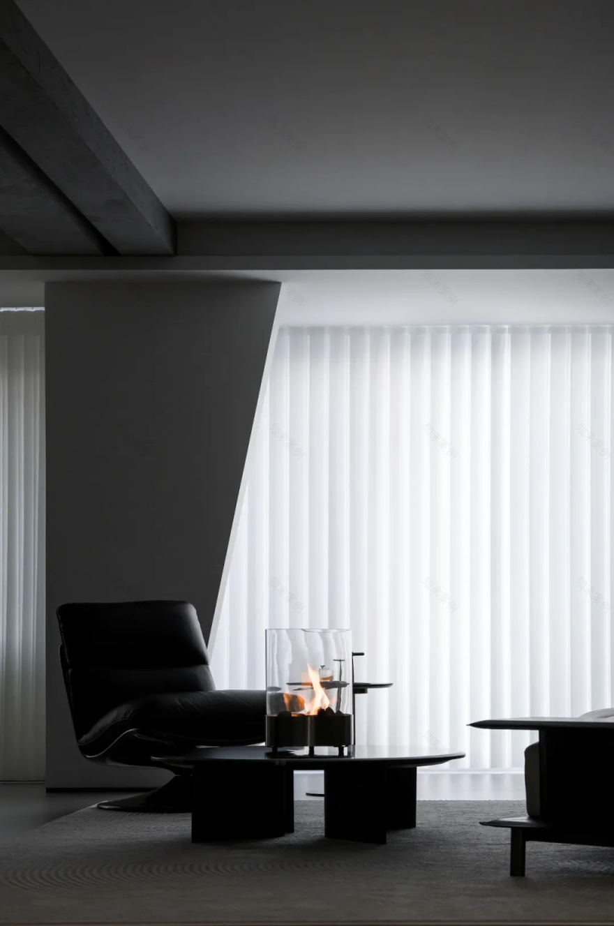 140㎡素墨写意,极致的黑白美学现场-43