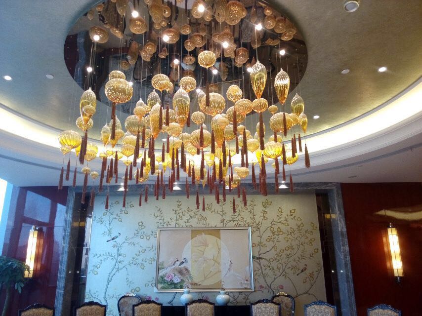 奥毅灯饰打造星级酒店室内灯具工程-5