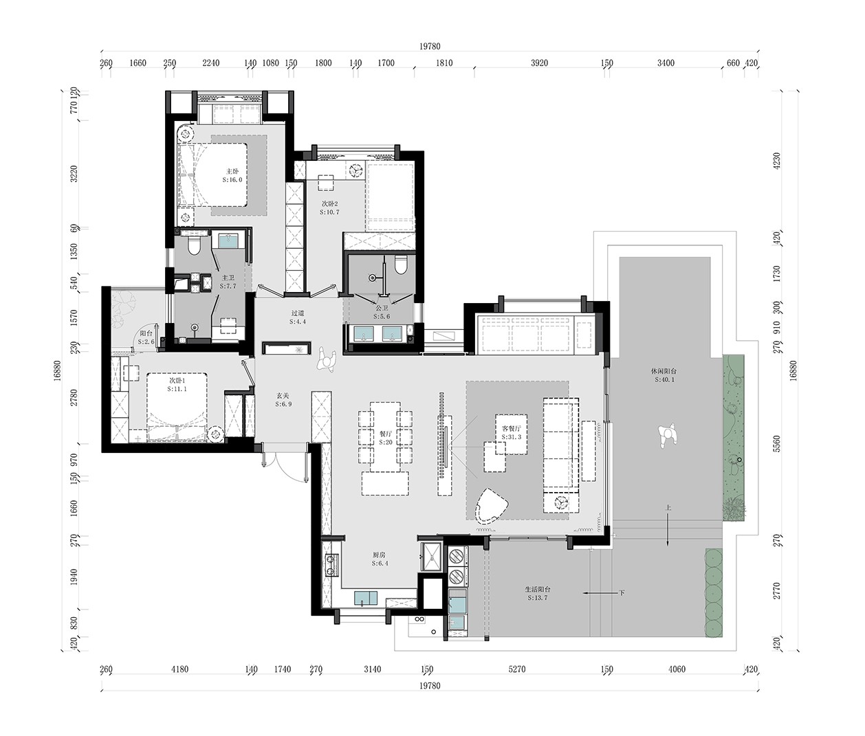 自然共生住宅设计丨泉州有的室内设计事务所-30