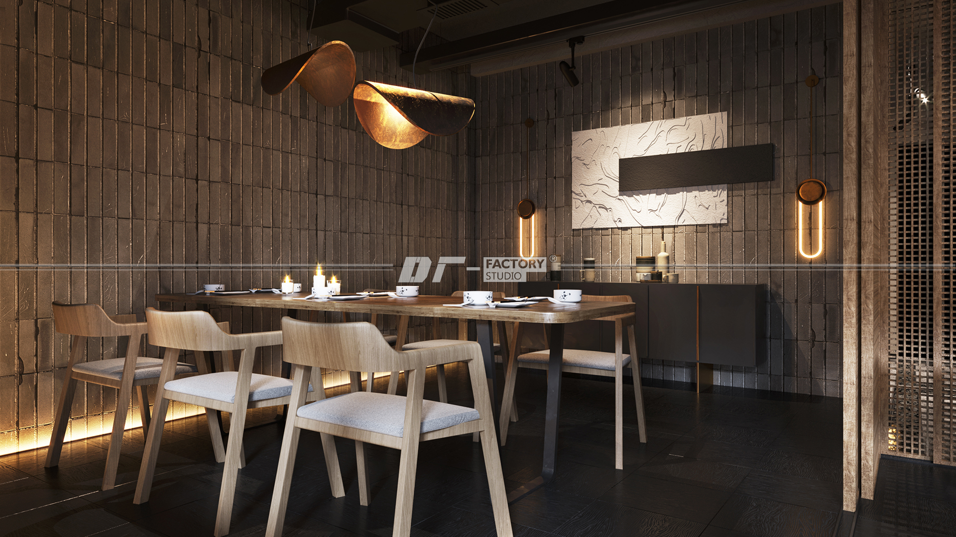 曲靖艺术餐厅设计丨中国曲靖丨鱼骨设计-23